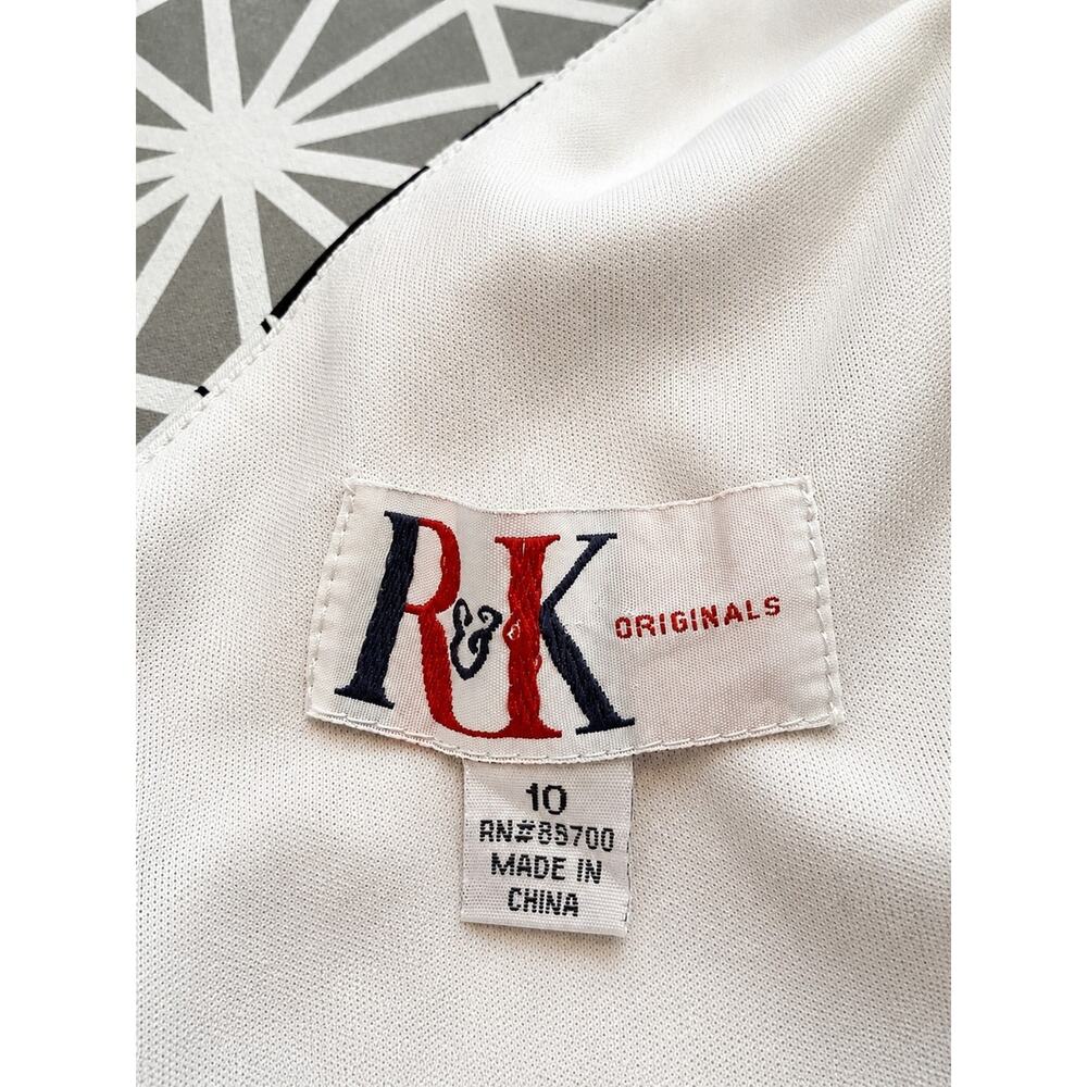 R&K Originals Vintage Inspired Classic V-Neck Midi Dress Rockabilly Fit&Flare - Picture 6 of 7